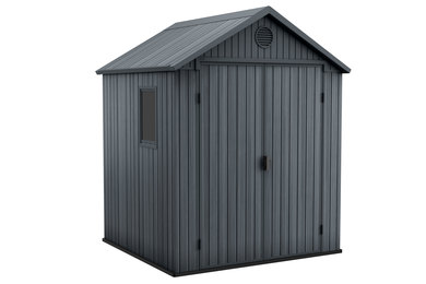 Darwin 6x6 m�anyag kerti t�rol� h�z sz�rke