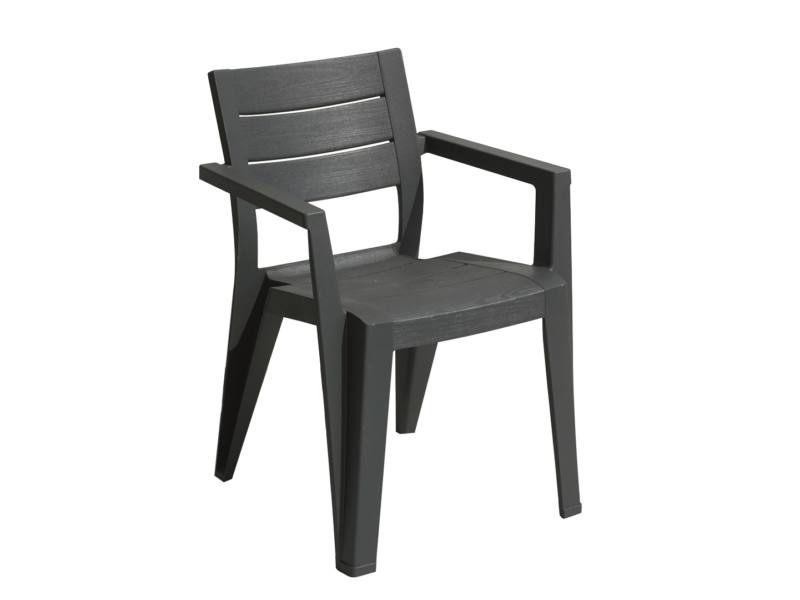 Julie m�anyag kerti sz�k grafit sz�rke