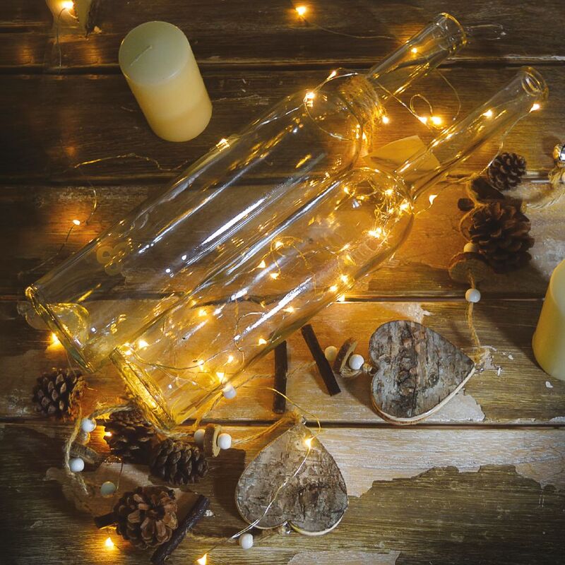 T�nd�rf�ny dekorf�z�r, meleg feh�r, 50 LED, 5 m, r�z k�bel