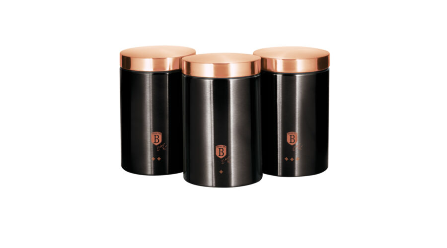 Berlinger Haus Black Rose Collection 3 db-os konyhai t�rol�doboz k�szlet