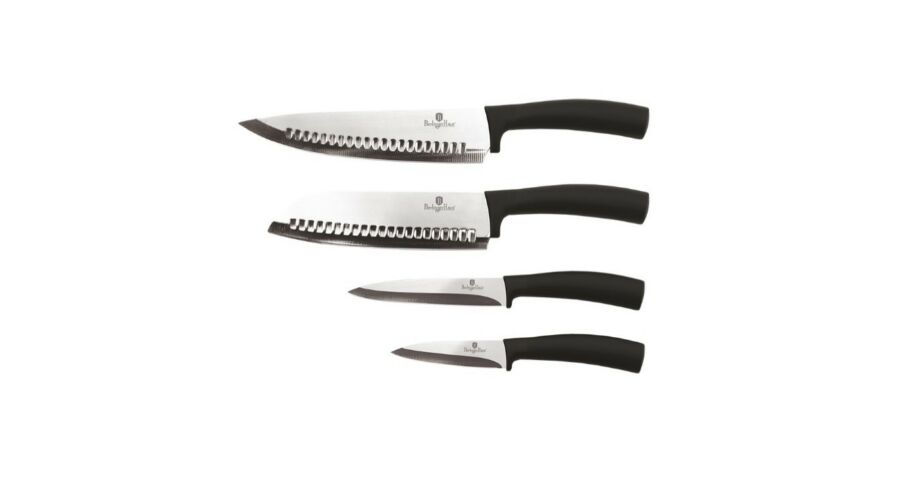 Berlinger Haus Black Silver Collection 4 db-os rozsdamentes ac�l k�sk�szlet