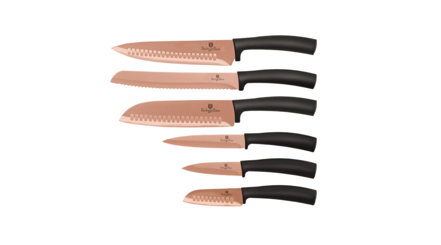 Berlinger Haus Metallic Rosegold Line 6 db-os rozsdamentes ac�l k�sk�szlet tit�n bevonattal