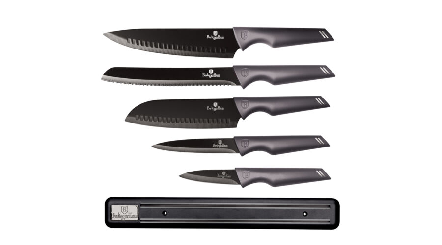 Berlinger Haus Carbon Pro Collection 6 r�szes k�sk�szlet tapad�smentes bevonattal, m�gneses fali tar