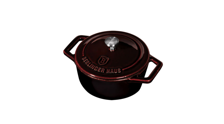 Berlinger Haus Metallic Burgundy Line �nt�ttvas mini faz�k fed�vel, 12 cm, burgundy