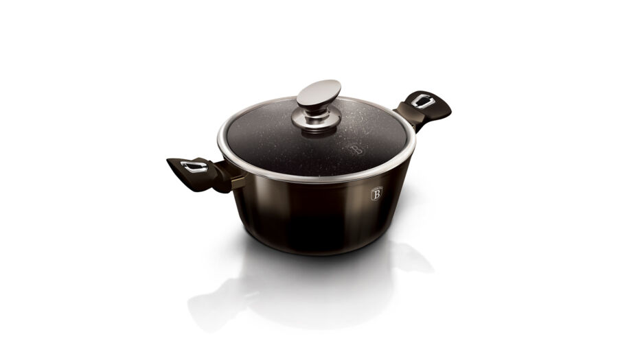 Berlinger Haus Metallic Line Shine Black Edition magas l�bas m�rv�ny bevonattal, k�tf�le fed�vel, 20