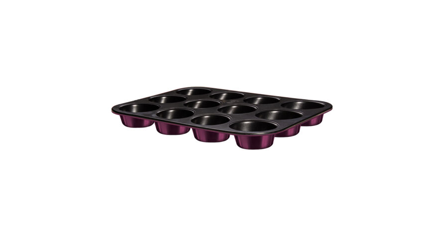 Berlinger Haus Purple Eclipse Collection 12 lyuk� muffins�t� tit�n bevonattal, met�l k�ls� bevonatta