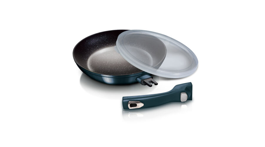 Berlinger Haus Metallic Aquamarine Line serpeny� m�rv�ny bevonattal, levehet� ny�llel, 28 cm