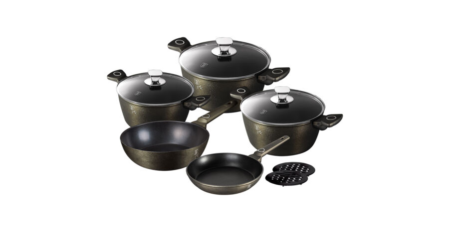 Berlinger Haus Crystal Collection 10 r�szes ed�nyk�szlet tapad�smentes bevonattal