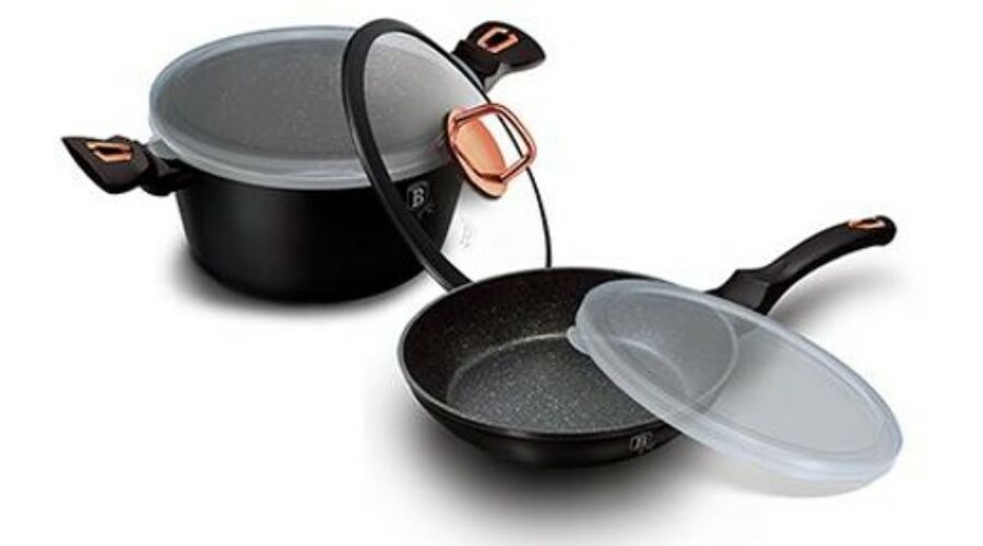 Berlinger Haus Black Rose Collection 5 r�szes ed�nyk�szlet m�rv�ny bevonattal