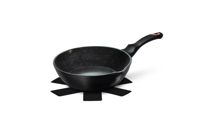 Berlinger Haus Black Rose Collection m�ly serpeny� m�rv�ny bevonattal, dupla ki�nt� cs�rrel, 24 cm