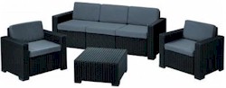 California 3 seater set rattan hatású kerti bútor garnitúra