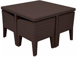 Columbia 5 részes rattan hatású kerti bútor garbnitúra