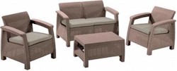 Corfu rattan hat�s� kerti b�tor garnit�ra