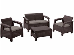 Corfu rattan hat�s� kerti b�tor garnit�ra