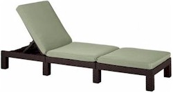Daytona rattan hat�s�, 4 poz�ci�ban �ll�that� h�tt�ml�s napoz��gy
