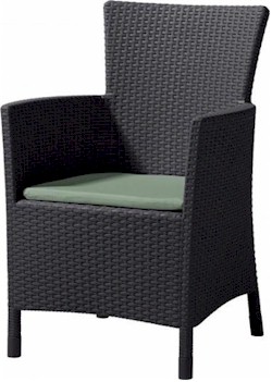 Iowa rattan hat�s� kerti sz�k �l�p�rn�val