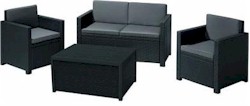 Monaco Set rattan hat�s� 4 szem�lyes kerti b�tor garnit�ra t�rol�s asztallal