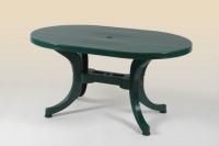 Sordino kerti asztal ov�lis, dekor f�li�s, z�ld - Flair