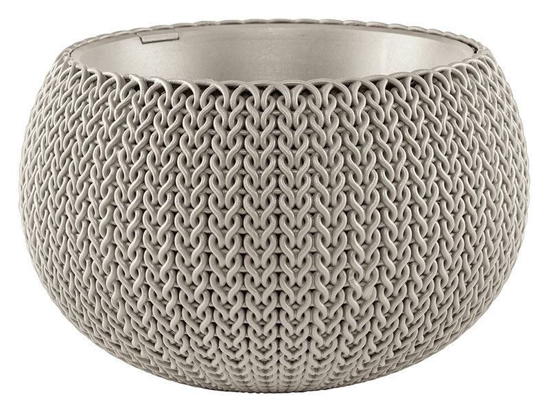 Cozy M felakaszthat� m�anyag kerti vir�gcser�p f�m sz�rke