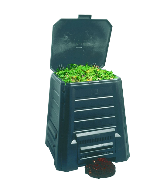 Komposzt�l� 340 literes alj n�lk�li fekete - Flair 69706