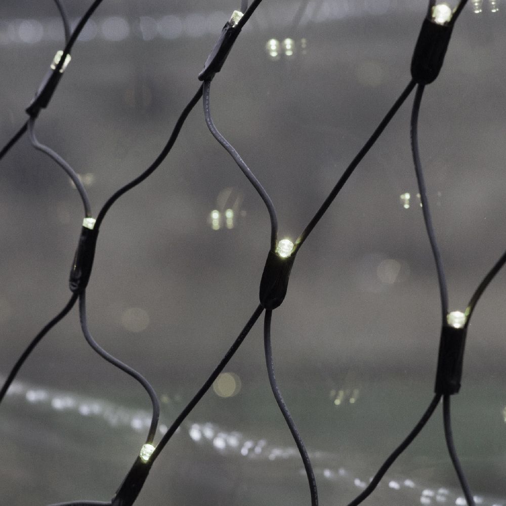 K�lt�ri LED f�nyh�l�, hideg feh�r, 2 x 1 m, 96 LED