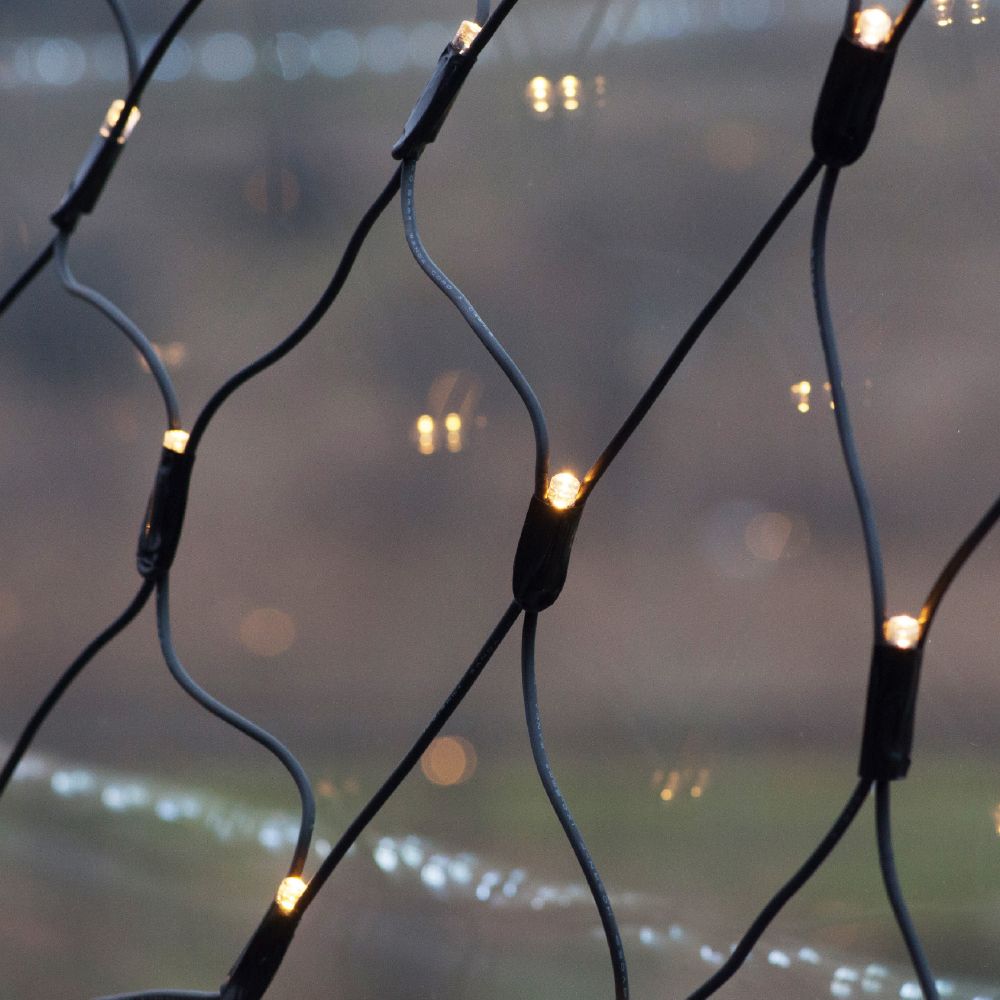 K�lt�ri LED f�nyh�l�, meleg feh�r, 2 x 1 m�ter, 96 LED