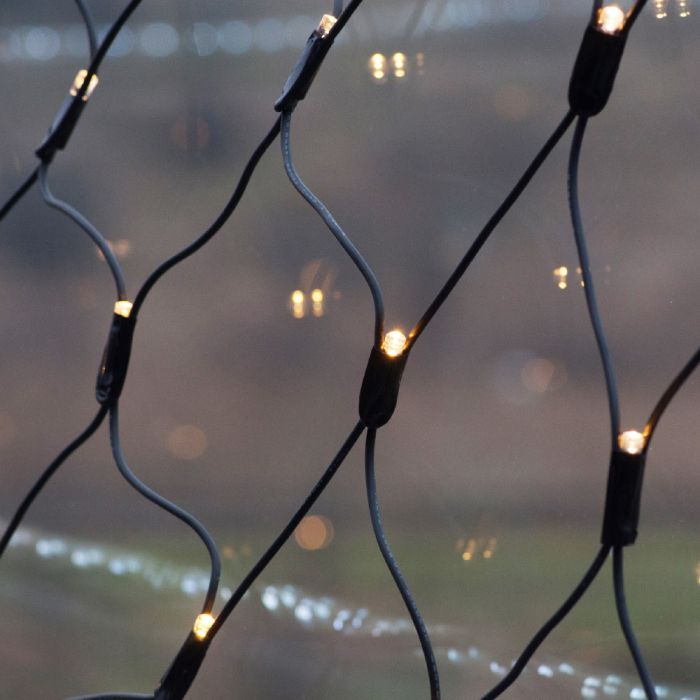 K�lt�ri LED f�nyh�l�, meleg feh�r, 2 x 2 m, 192 LED