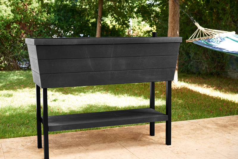 Urban Bloomer m�anyag kerti vir�gl�da grafit sz�rke