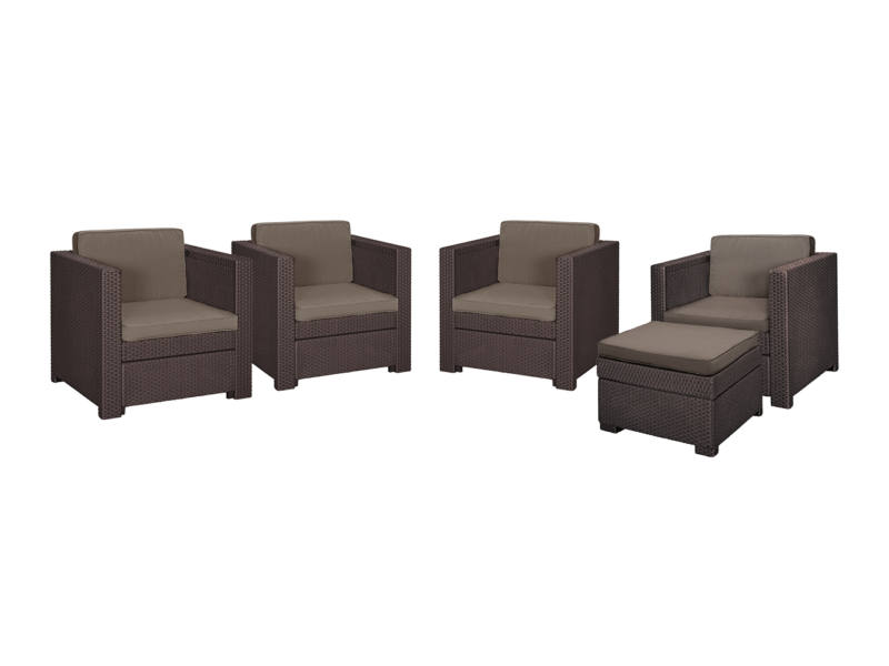 Provence quattro m�anyag kerti b�tor szett barna - meleg taupe