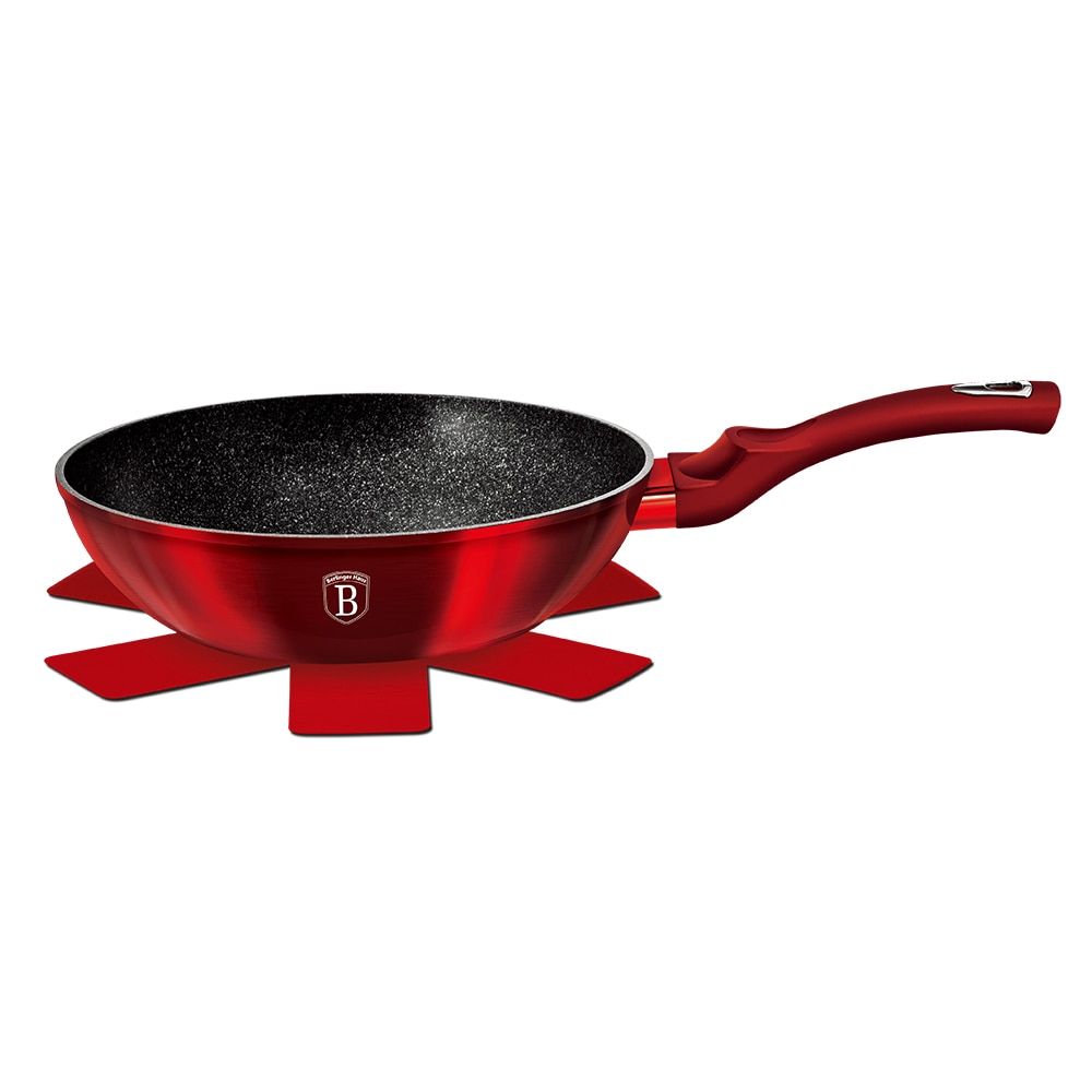 Berlinger Haus Wok serpeny� 30 cm, Metallic Line Burgundy Edition