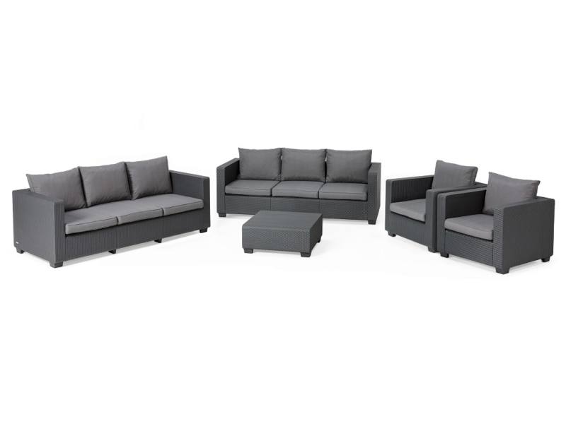 Salta XXL m�anyag kerti b�tor szett grafit sz�rke