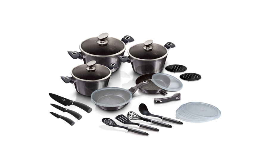 Berlinger Haus Carbon Pro Collection 22 r�szes ed�nyk�szlet m�rv�ny bevonattal