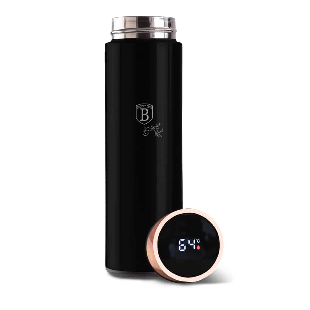 Berlinger Haus Black Rose Collection rozsdamentes ac�l termosz LED kijelz�vel, 450 ml