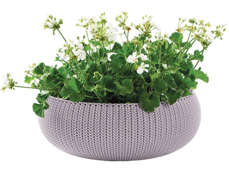 Cozy L m�anyag kerti vir�gcser�p pasztel lila