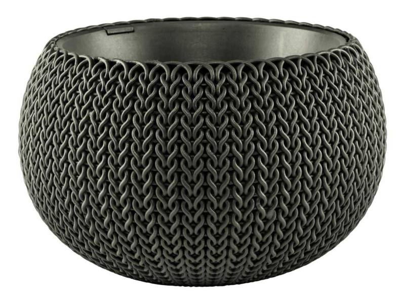 Cozy S felakaszthat� m�anyag kerti vir�gcser�p s�t�t barna