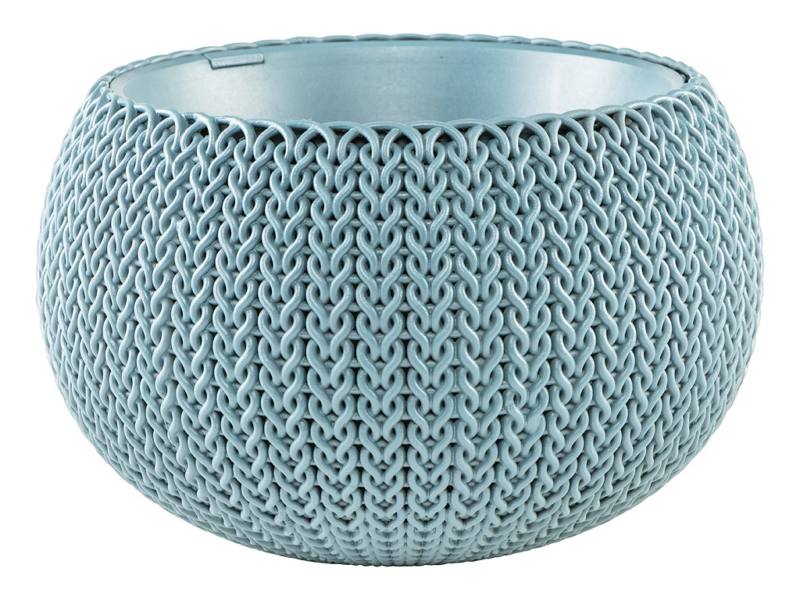 Cozy S felakaszthat� m�anyag kerti vir�gcser�p vil�gos k�k