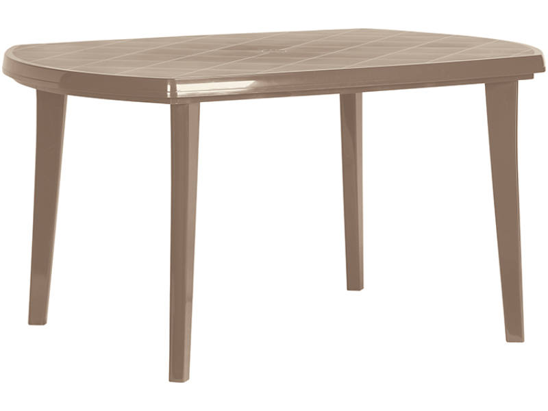 Elise m�anyag kerti asztal cappuccino sz�nben