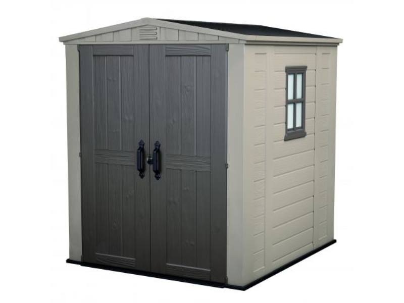 Factor 6x6 m�anyag kerti t�rol� h�z beige - taupe