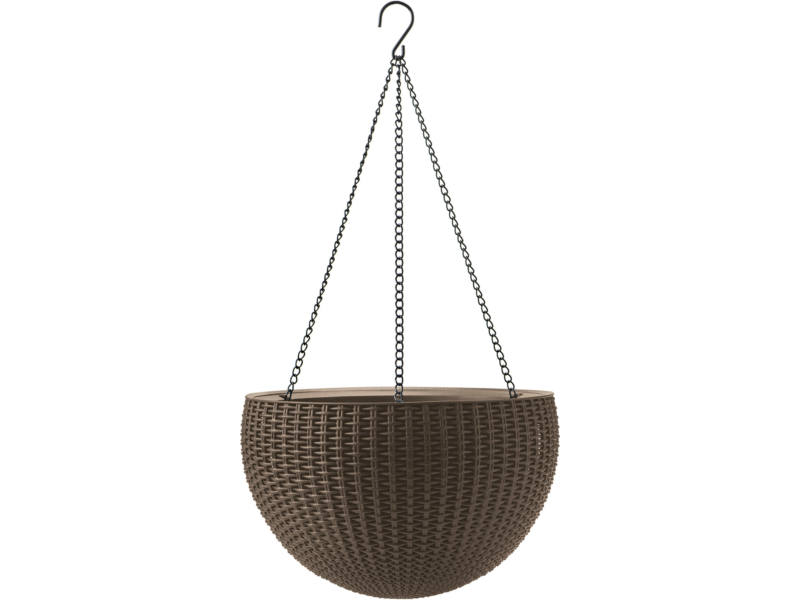 Hanging Sphere m�anyag kerti felf�ggeszthet� pal�nt�z� mokka barna