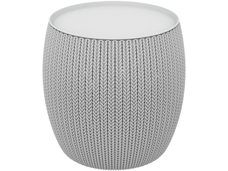 Knit Single Table m�anyag kerti asztal 41 L sz�rke