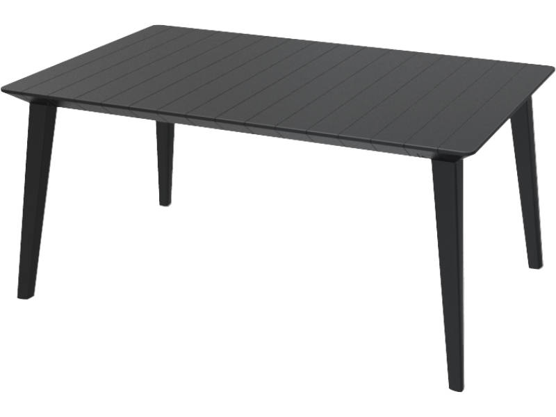 Lima 160 m�anyag kerti asztal grafit sz�rke