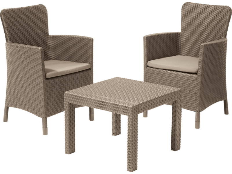 Salvador m�anyag kerti b�tor garnit�ra cappuccino - homok