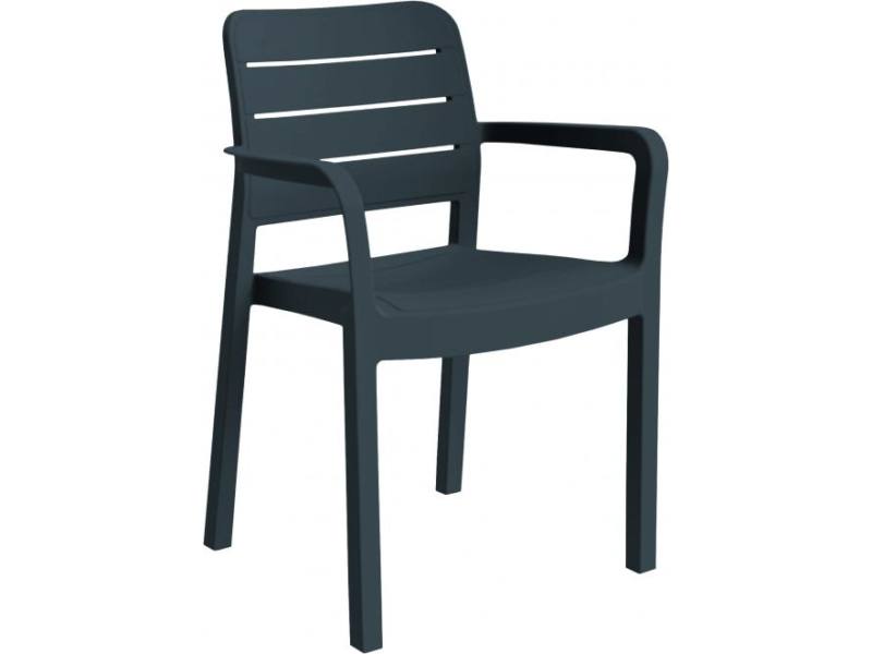 Tisara kart�maszos m�anyag kerti sz�k grafit sz�rke