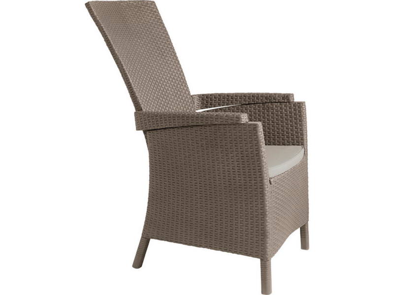 Vermont m�anyag kerti fotel cappuccino homok